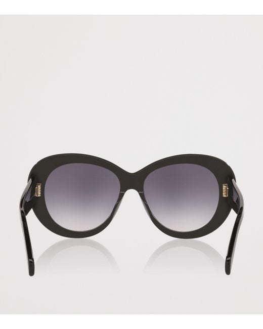 Céline Brown Acetate Triomphe Cl40317U Butterfly Sunglasses