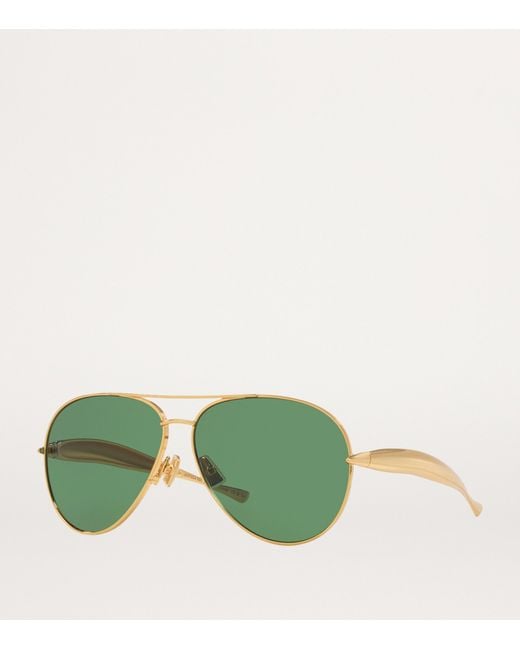 Bottega Veneta Green Bv1305S-Tinted Sunglasses