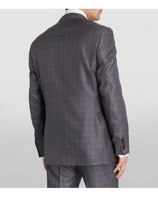 Canali Gray Wool-silk 2-piece Suit for men