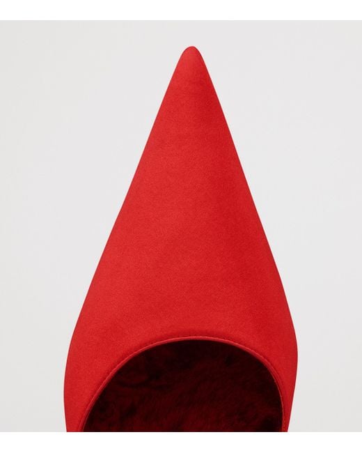 Christian Louboutin Red Km Embellished Heeled Mules 85