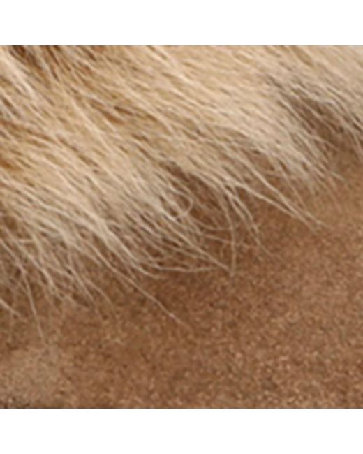 Gianvito Rossi Brown Shearling-Trim Maverick Biker Boots 40