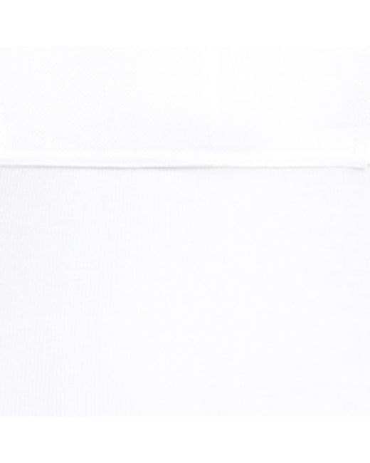 Alaïa White Cotton Poplin Shirt Bodysuit