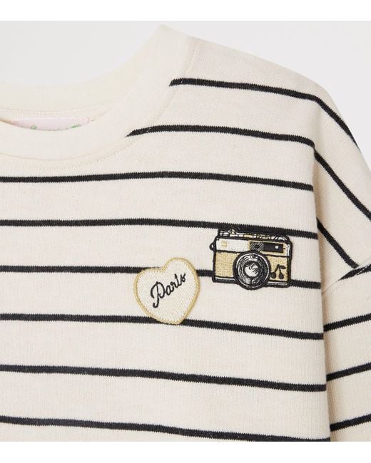 Bonpoint Natural Cotton-Blend Stripe Sweatshirt