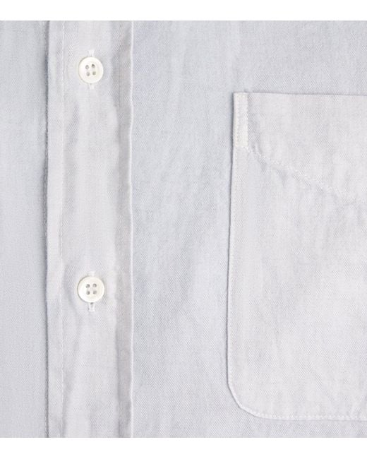Barena Blue Flannel Shirt for men