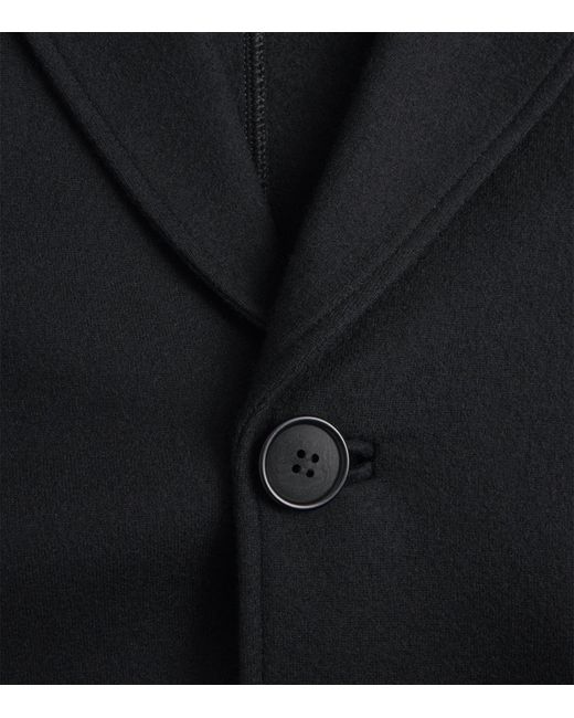 Giorgio Armani Black Cashmere Single-Breasted Blazer for men