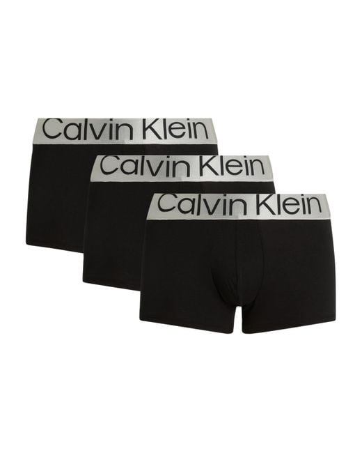 Calvin Klein Black Reconsidered Steel Briefs for men