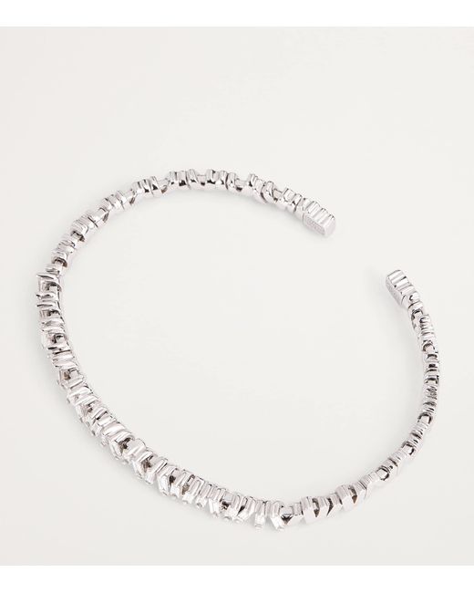 Suzanne Kalan White And Diamond Classic Bangle