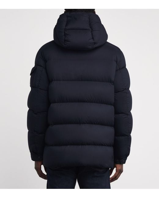Moncler Blue Down Bretagne Puffer Jacket for men