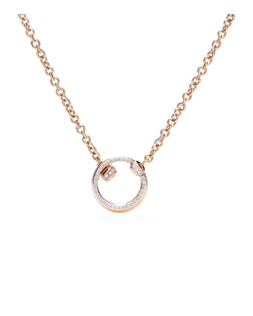 Pomellato Metallic And Diamond Together Necklace
