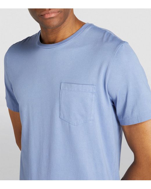 Ralph Lauren Purple Label Blue Cotton T-shirt for men