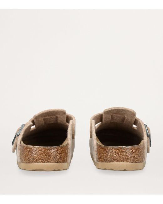 Birkenstock Natural Wool Boston Sandals
