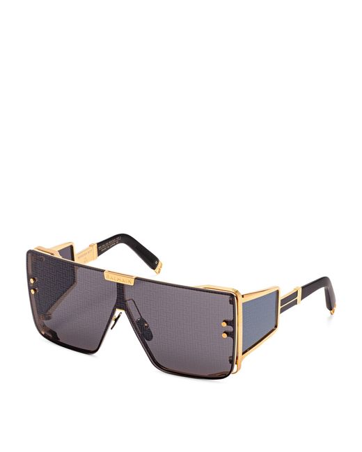 BALMAIN EYEWEAR Gray Geometric-frame Wonder Boy Sunglasses