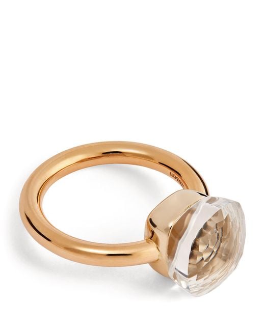 Pomellato Brown Mixed And Topaz Nudo Classic Ring