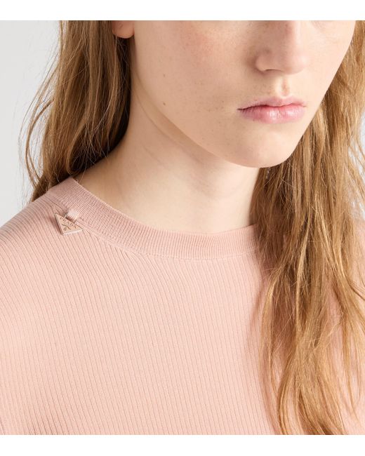Prada Pink Wool Sweater