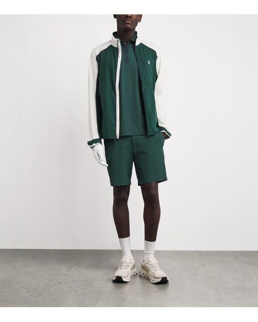 Ralph Lauren Green Colour-Block Packable Jacket for men
