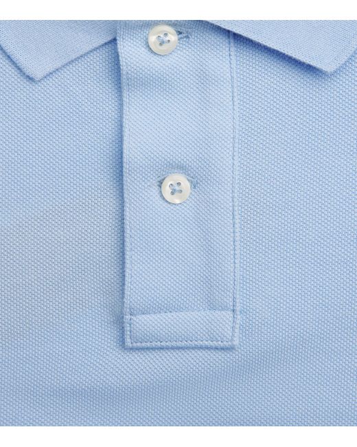 Polo Ralph Lauren Blue Cotton Mesh Polo Pony Polo Shirt for men