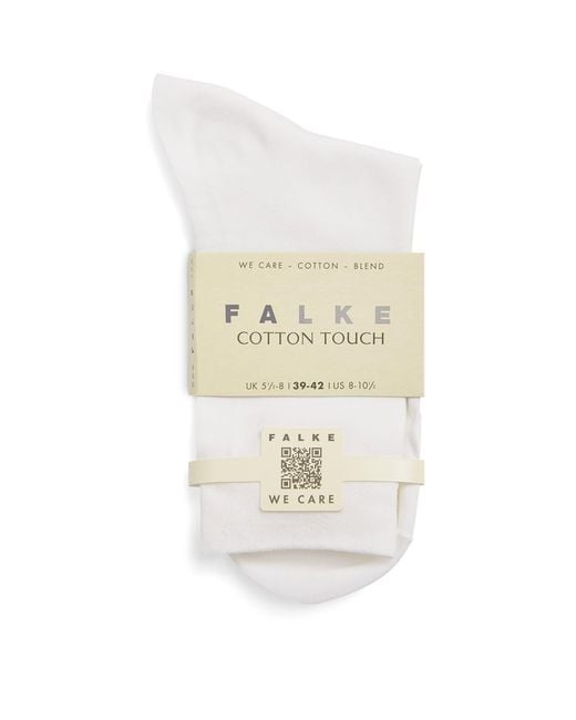 Falke White Cotton Touch Socks