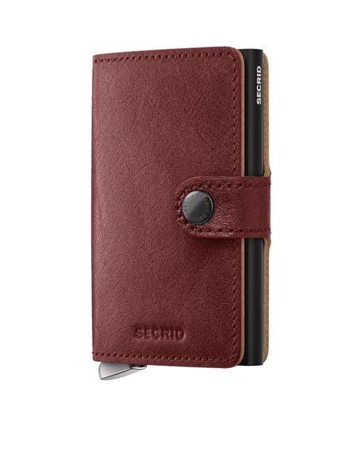Secrid Purple Basco Leather Miniwallet for men