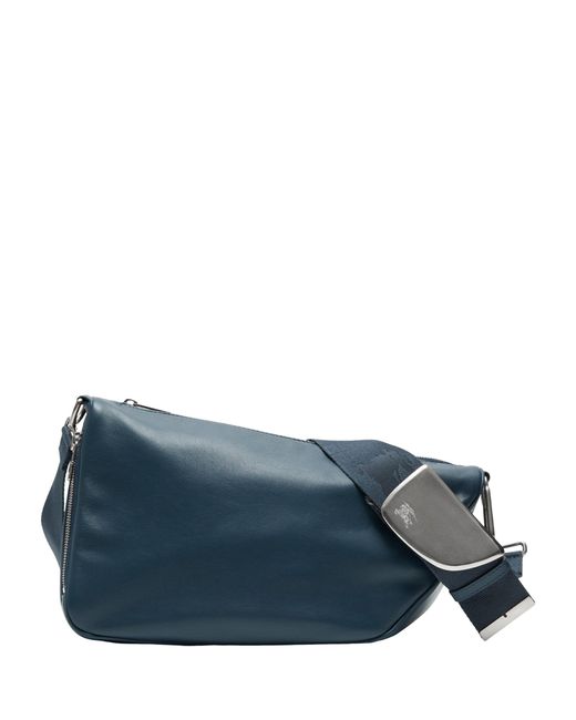 Burberry Blue Leather Shield Cross-body Bag