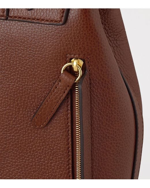 Mulberry Brown Mini Grained Leather Bayswater Backpack