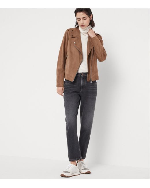 Brunello Cucinelli White Cashmere Turtleneck Sweater