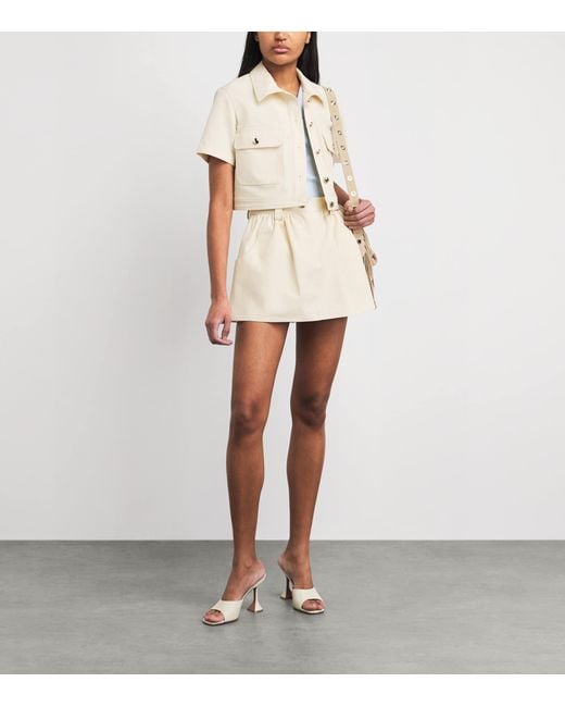 Maje Natural Cotton Cropped Jacket