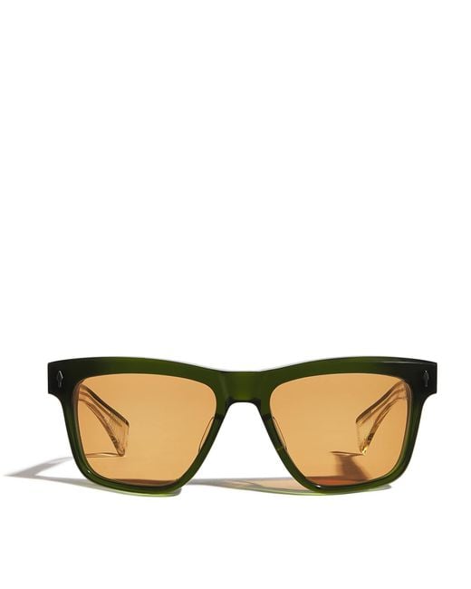Jacques Marie Mage Brown Acetate Lankaster Sunglasses for men