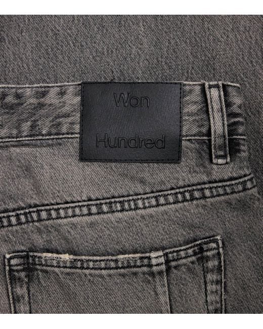 Won Hundred Gray Genoa Straight Jeans for men