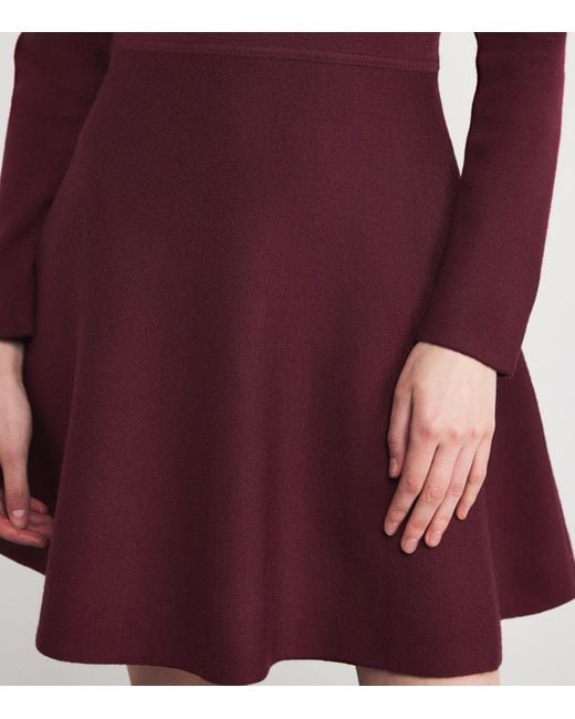 Claudie Pierlot Purple Knitted Mini Dress