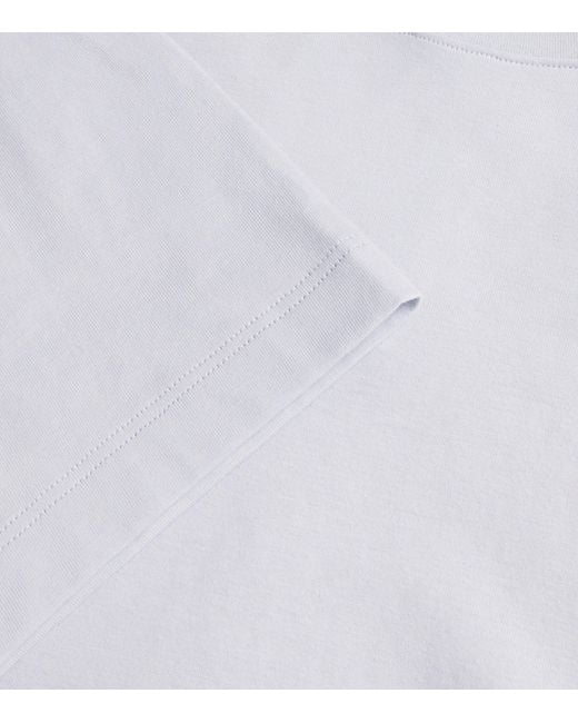 Hanro White Cotton Living T-Shirt for men