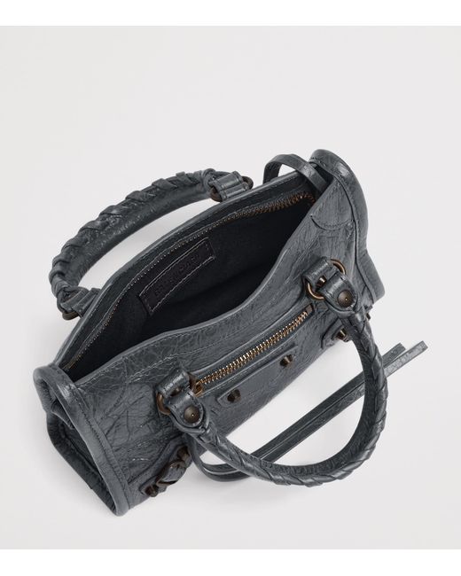 Balenciaga Black Nano Leather Le City Cross-Body Bag