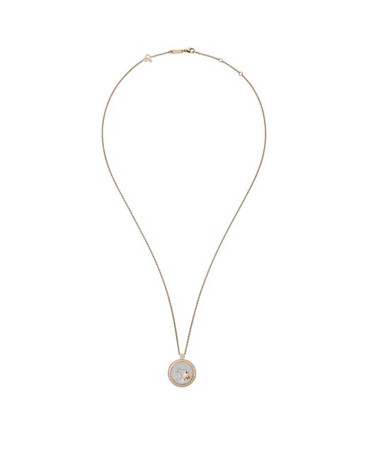 Chopard Metallic And Diamond Happy Diamonds Pendant