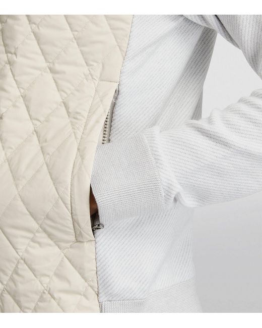 Sease White Quilted Jacket for men
