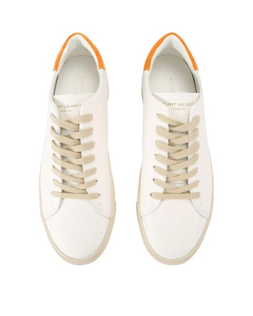 Kurt Geiger White Leather Lennon Sneakers for men