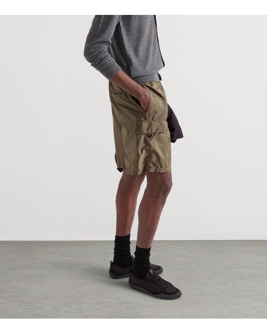 Prada Green Re-Nylon Swim Shorts for men