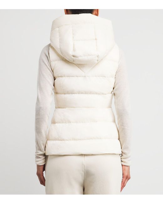 Canada Goose White Water-Repellent Down Clair Gilet