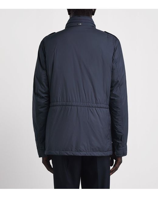 Herno Blue Technical Padded Jacket for men