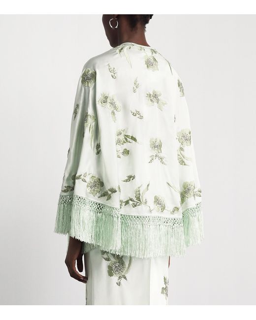 Alice + Olivia White Marlene Shawl Scarf
