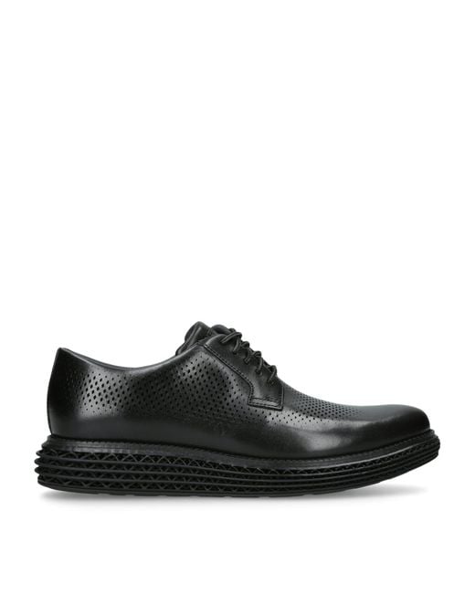 Cole Haan Black Leather Øriginalgrand Skyweave Oxford Sneakers for men