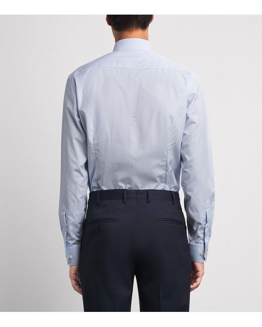 Eton of Sweden Blue Cotton Slim Fit Shirt for men