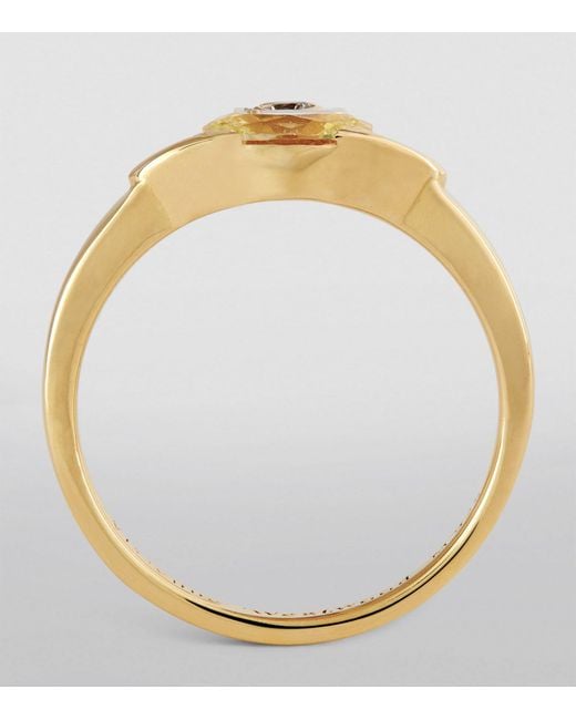 Vivienne Westwood Metallic Sterling Silver Allie Orb Ring for men