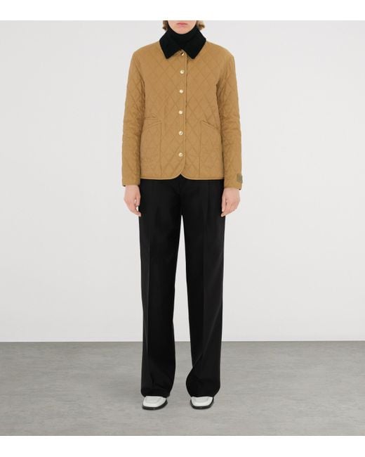 Burberry Natural Quilted Barn Jacket