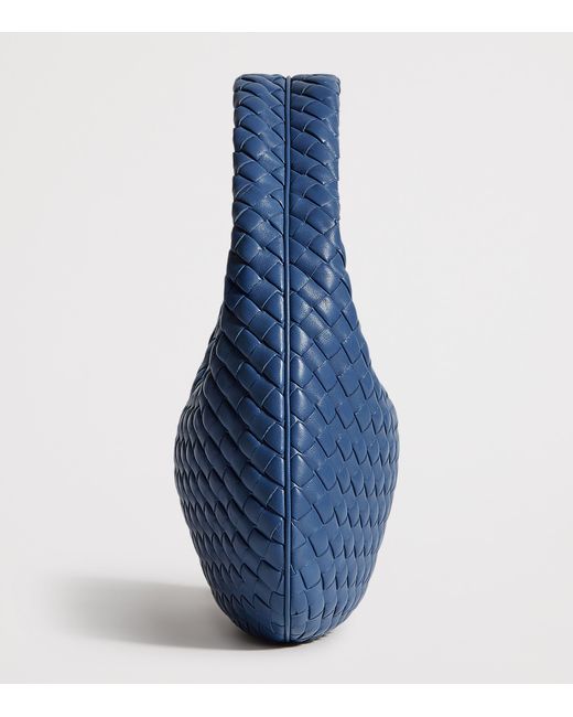 Bottega Veneta Blue Small Leather Veneta Shoulder Bag