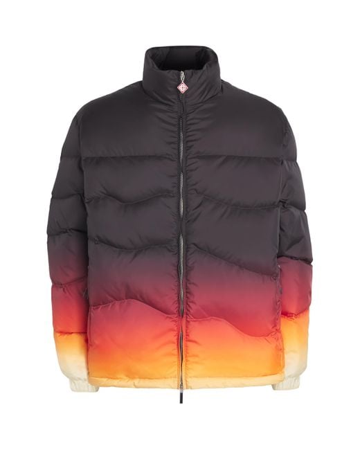 Casablanca Gray Quilted Gradient Puffer Jacket for men