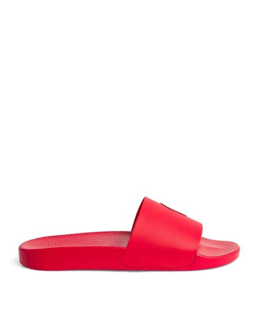 Polo Ralph Lauren Pink Polo Pony Slides for men