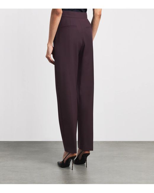 Roksanda Purple Satin Ragosta Tailored Trousers