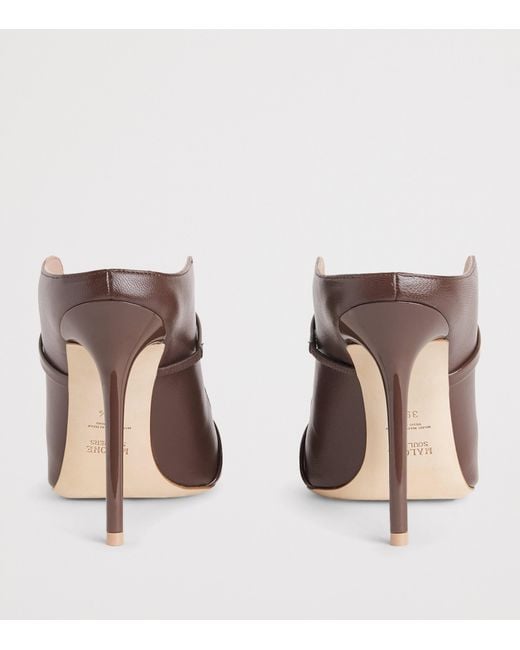 Malone Souliers Brown Leather Maureen Mules 100