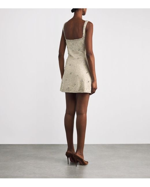 Clio Peppiatt Natural Pamela Mini Dress