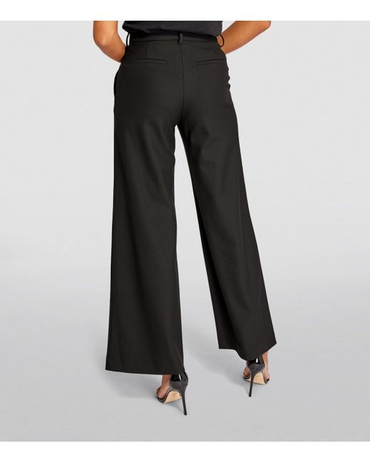 Maje Black Flared Tailored Trousers