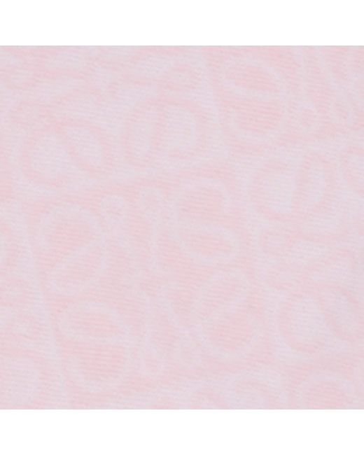 Loewe Pink Wool-Cashmere Anagram Scarf